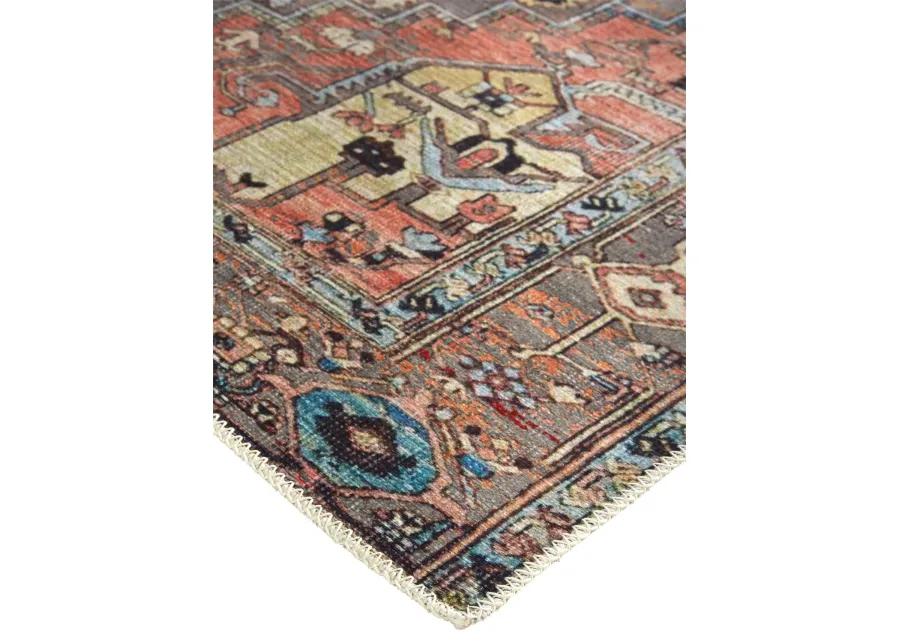 Percy 39AJF Taupe/Red/Brown 7'10" x 9'10" Rug