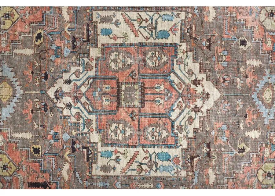 Percy 39AJF Taupe/Red/Brown 7'10" x 9'10" Rug