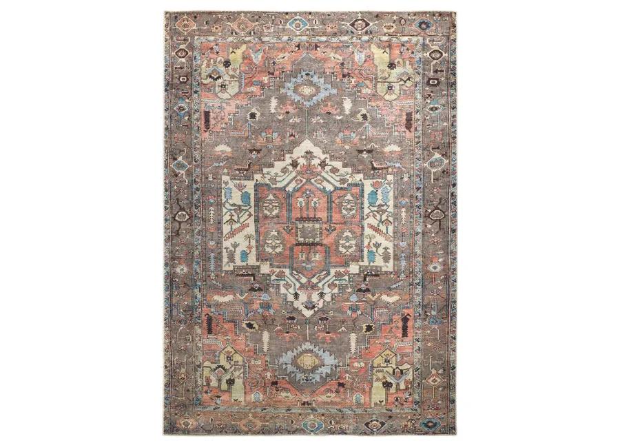 Percy 39AJF Taupe/Red/Brown 7'10" x 9'10" Rug