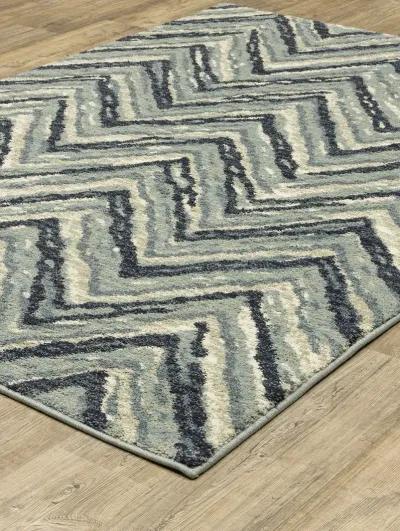 Seneca 3'10" x 5'5" Blue Rug