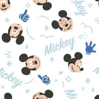 Lambs & Ivy Disney Baby Forever Mickey Mouse White Fitted Crib Sheet