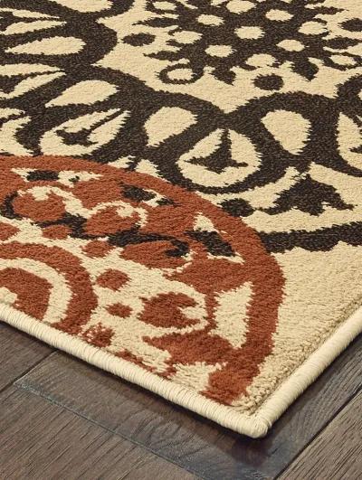 Laurel 5'3" x 7' Beige Rug