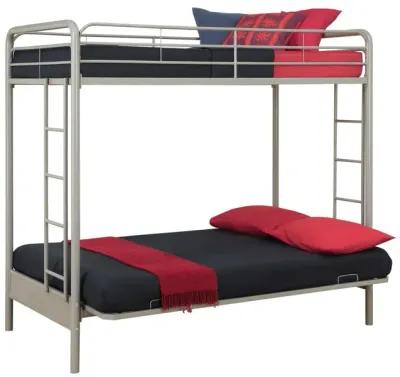 Atwater Living Metal Twin Over Futon Bunk Bed