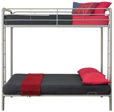 Atwater Living Metal Twin Over Futon Bunk Bed