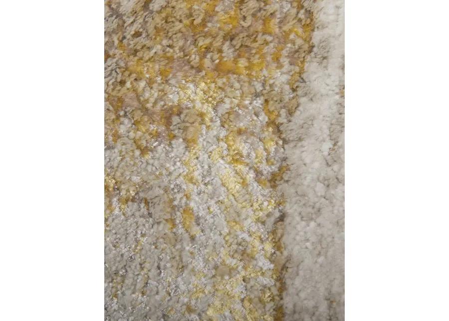 Aura 39LLF 13' x 20' Ivory/Taupe/Gold Rug