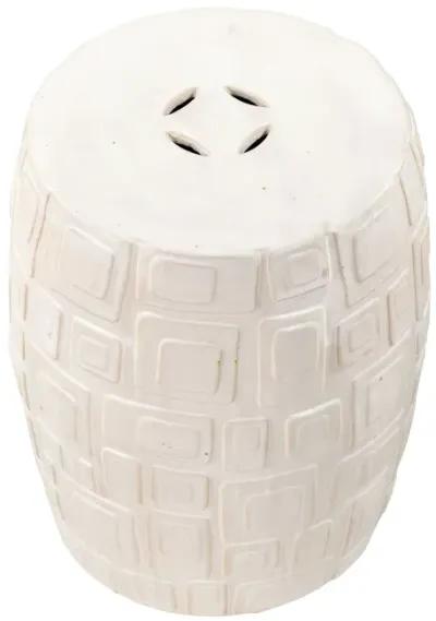 Cambeck White Accent Stool