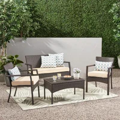 Chic and Cozy Chat Set Modern Elegance for Your Patio