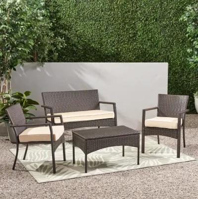 Chic and Cozy Chat Set Modern Elegance for Your Patio