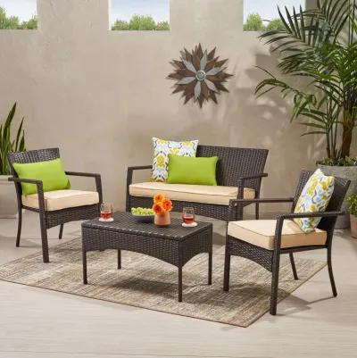 Chic and Cozy Chat Set Modern Elegance for Your Patio