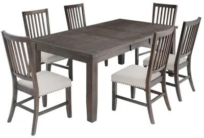 Jofran Willow Creek Rustic Distressed 78 Seven-Piece Dining Set