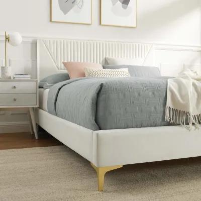 Modway - Yasmine Channel Tufted Performance Velvet King Platform Bed