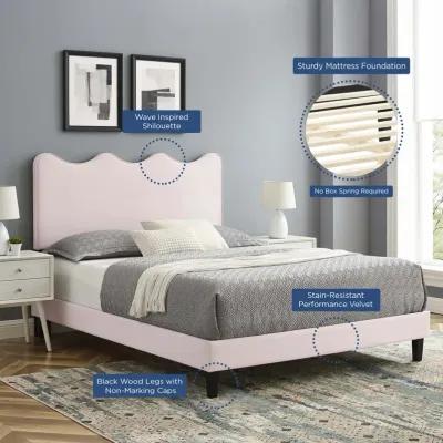 Modway - Current Performance Velvet Twin Platform Bed