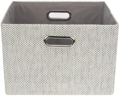 Lambs & Ivy Gray Foldable/Collapsible Storage Bin/Basket Organizer with Handles