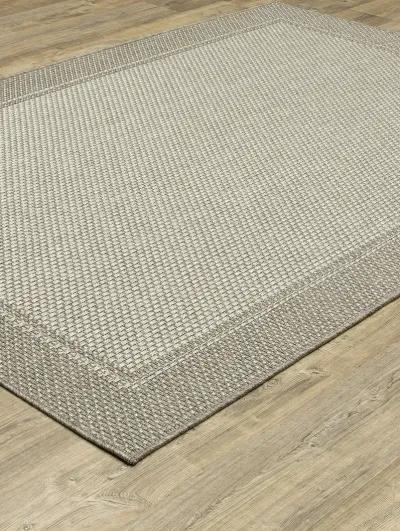 Caicos 9'10" x 12'10" Grey Rug