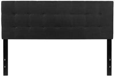 Hivvago Queen size Modern Black Fabric Upholstered Panel Headboard