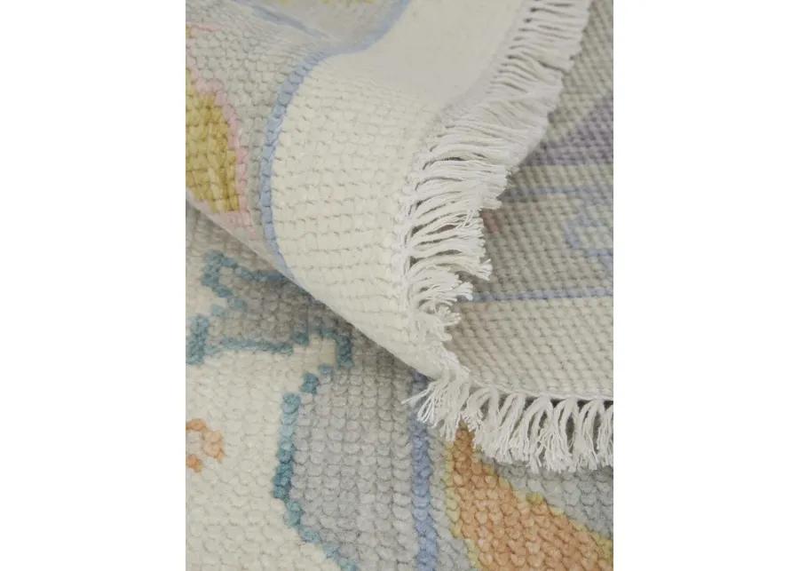 Karina 69G9F 8'6" x 11'6" Ivory/Orange/Blue Rug