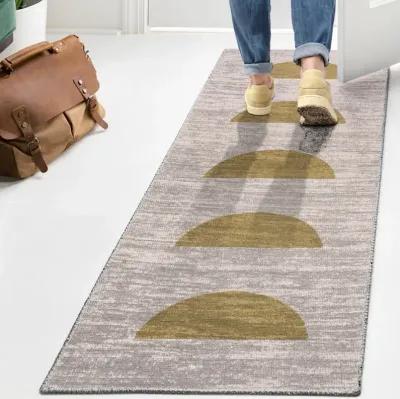 Luola Minimalist Geometric Machine Washable Area Rug