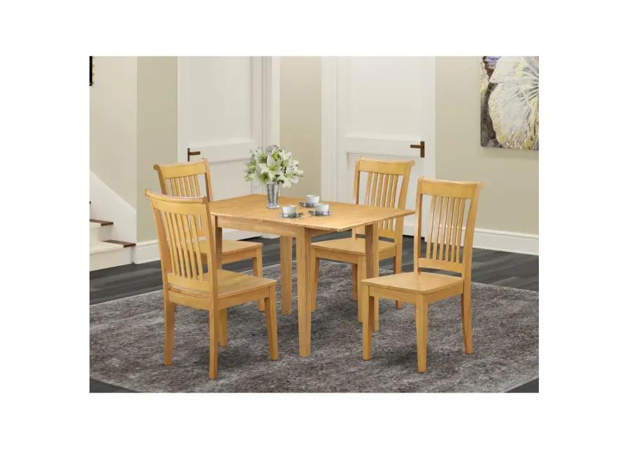 Dining Room Set Oak, NDPO5-OAK-W