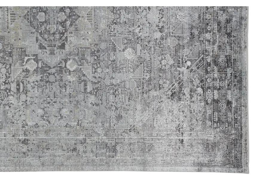 Sarrant 3966F Gray/Silver/Ivory 2'8" x 10' Rug