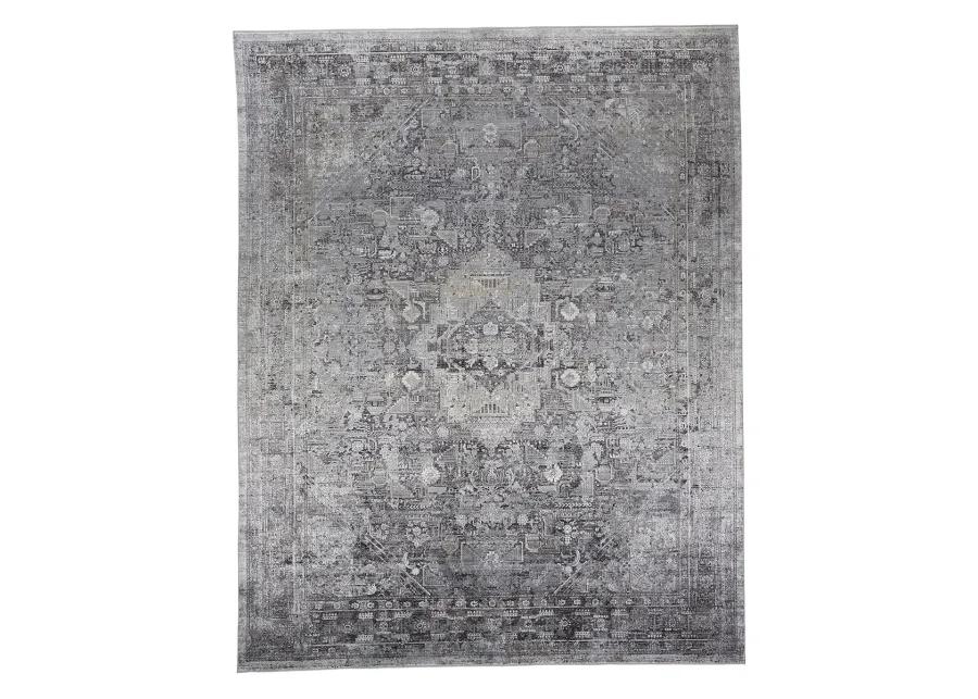 Sarrant 3966F Gray/Silver/Ivory 2'8" x 10' Rug