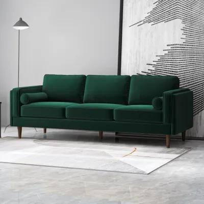 Ashcroft Furniture Co Amber Luxury Modern Velvet Sofa