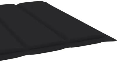 vidaXL Sun Lounger Cushion Black 78.7"x27.6"x1.6" Fabric