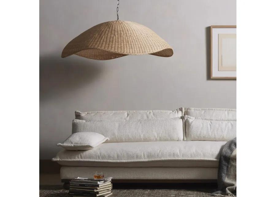 Overscale Woven Rattan Pendant