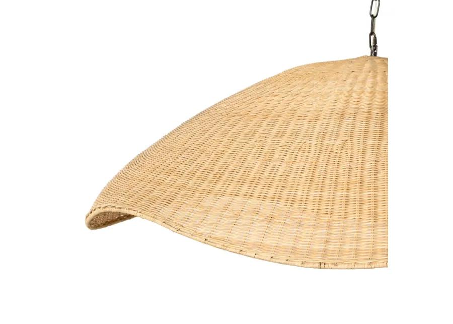 Overscale Woven Rattan Pendant