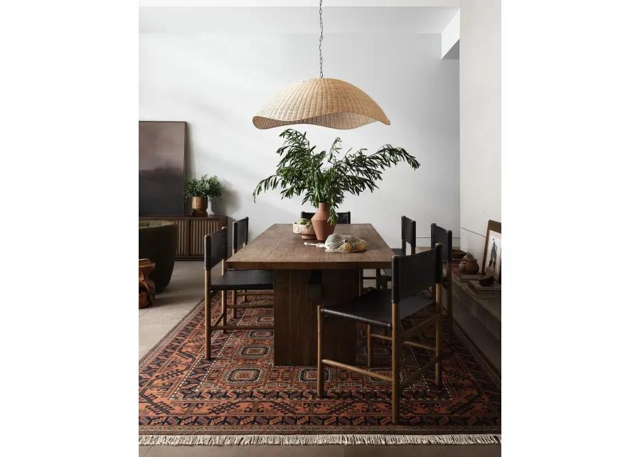 Overscale Woven Rattan Pendant