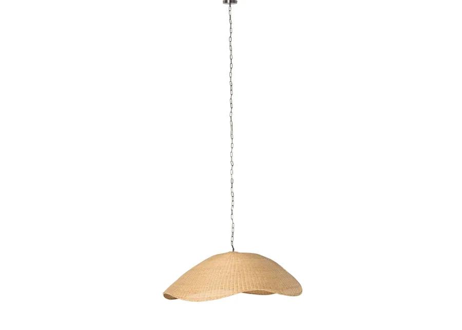 Overscale Woven Rattan Pendant