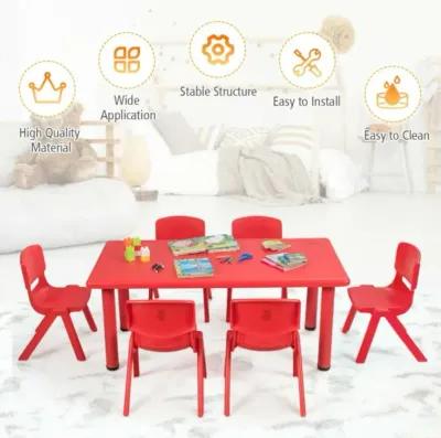 Hivvago 6-pack Kids Plastic Stackable Classroom Chaira