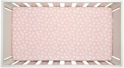 Lambs & Ivy Daisy Dreams Breathable 100% Cotton Baby Fitted Crib/Toddler Sheet