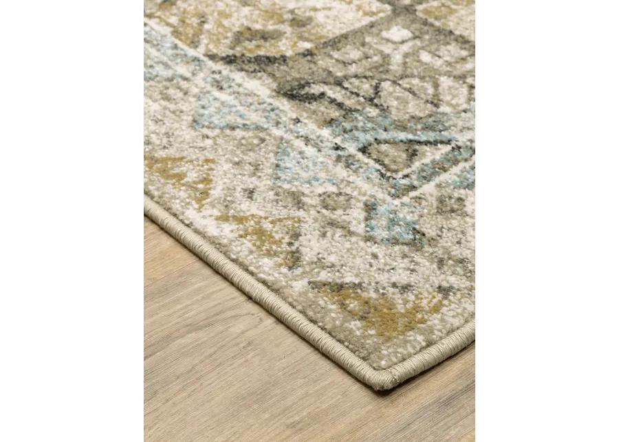 Venice 2'3" x 7'6" Grey Rug