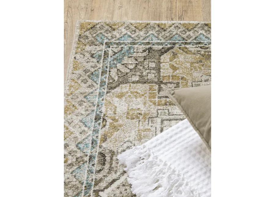 Venice 2'3" x 7'6" Grey Rug