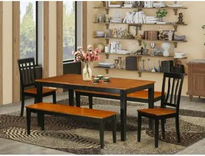 Dining Room Set Black & Cherry