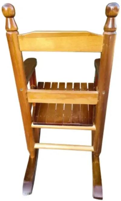 Children's rocking chair- Indoor or Outdoor -Suitable for kids-Durable-populus wood-oak