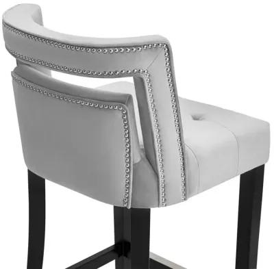 TOV Furniture Hart Grey Velvet Counter Stool