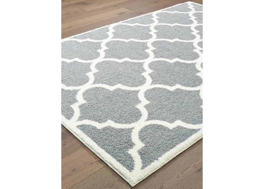 Verona 6'7" x 9'6" Grey Rug