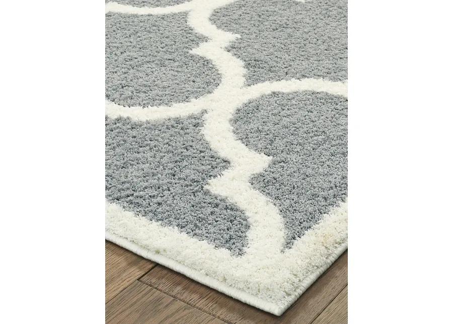 Verona 6'7" x 9'6" Grey Rug