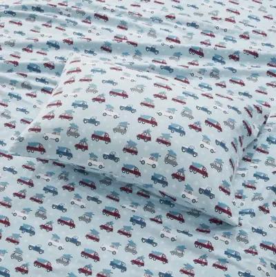 Gracie Mills Persephone 4-Peice Cotton Flannel Sheet Set