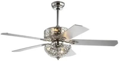 Zara Filigree 6-Light Metal/Wood LED Ceiling Fan