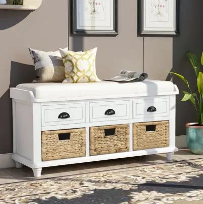 Merax Rustic Storage Bench