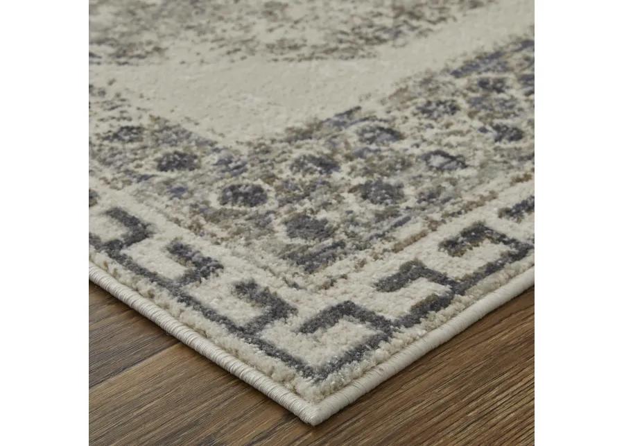 Kano 39LJF Ivory/Taupe/Gray 2'7" x 8' Rug