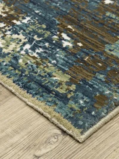 Reed 2'3" x 7'6" Blue Rug