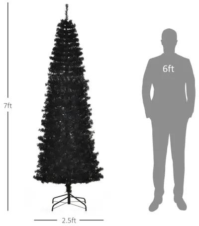 Artificial Christmas Tree 7' Indoor Realistic Holiday Decoration, 818 Tips