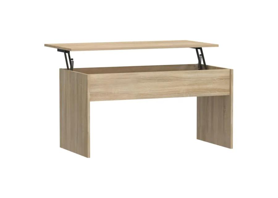 vidaXL Coffee Table Sonoma Oak 40.2"x19.9"x20.7" Engineered Wood