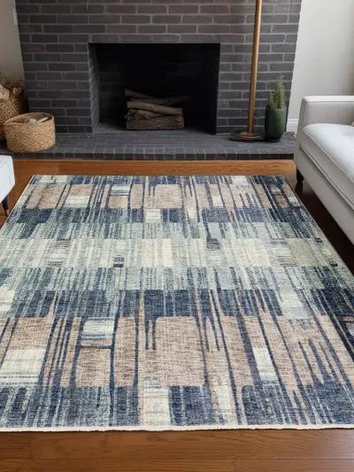 Neola NA11 Navy 20" x 30" Rug