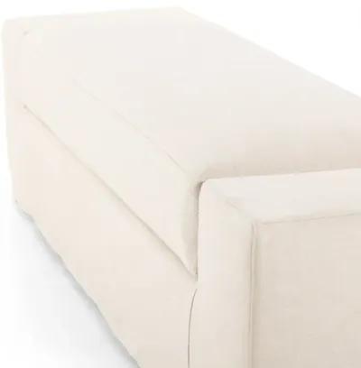 Wide Arm Slipcover Accent Bench