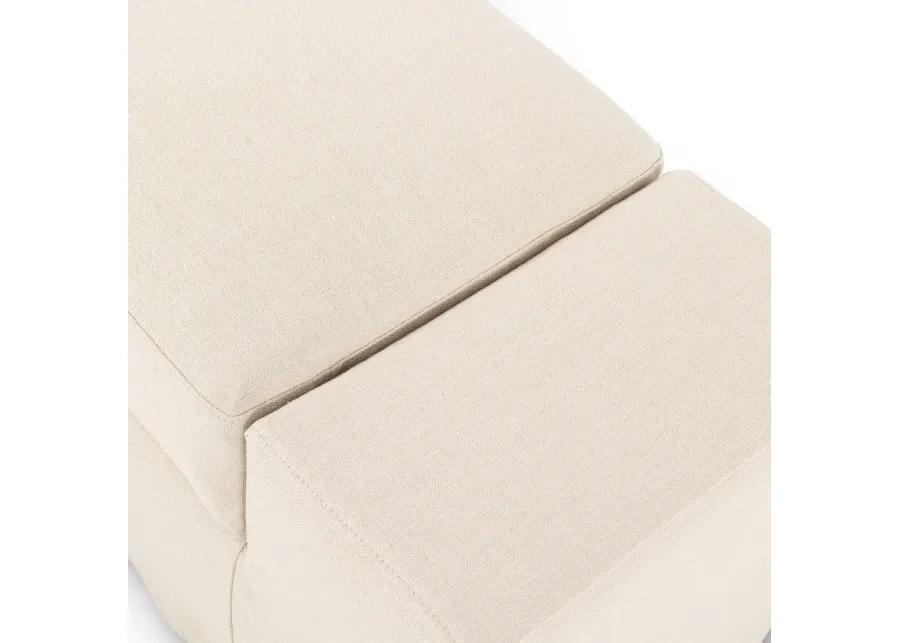 Wide Arm Slipcover Accent Bench