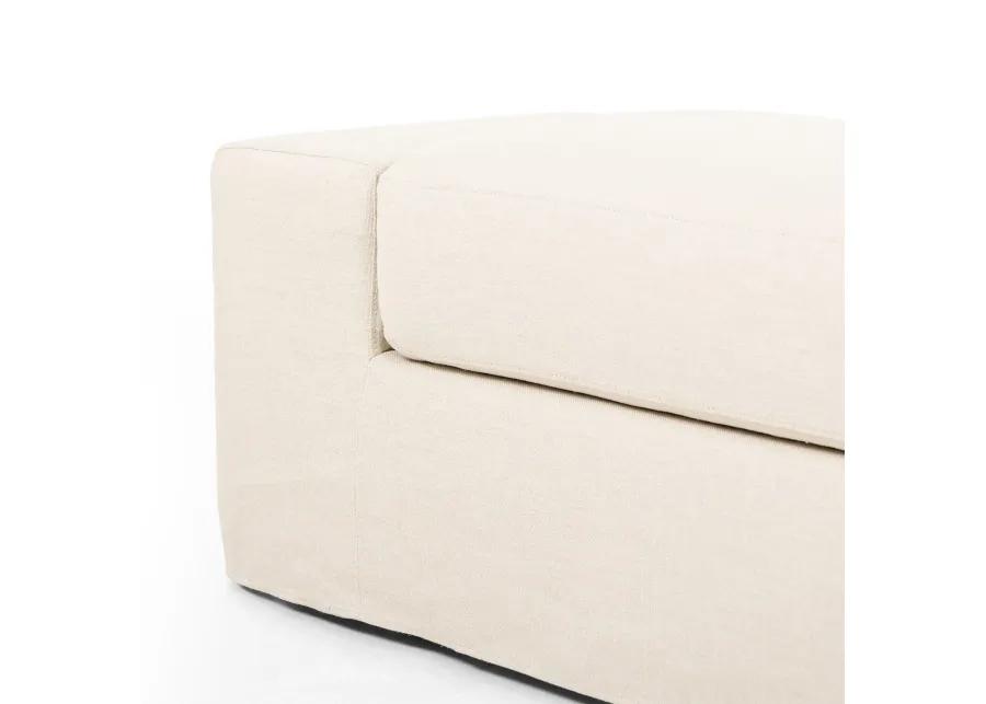 Wide Arm Slipcover Accent Bench